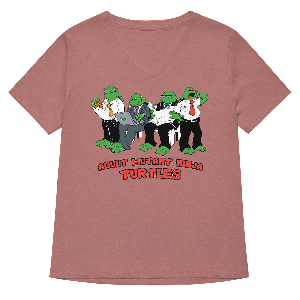 Adult Mutant Ninja Turtles Women's V-Neck Tee product image 3