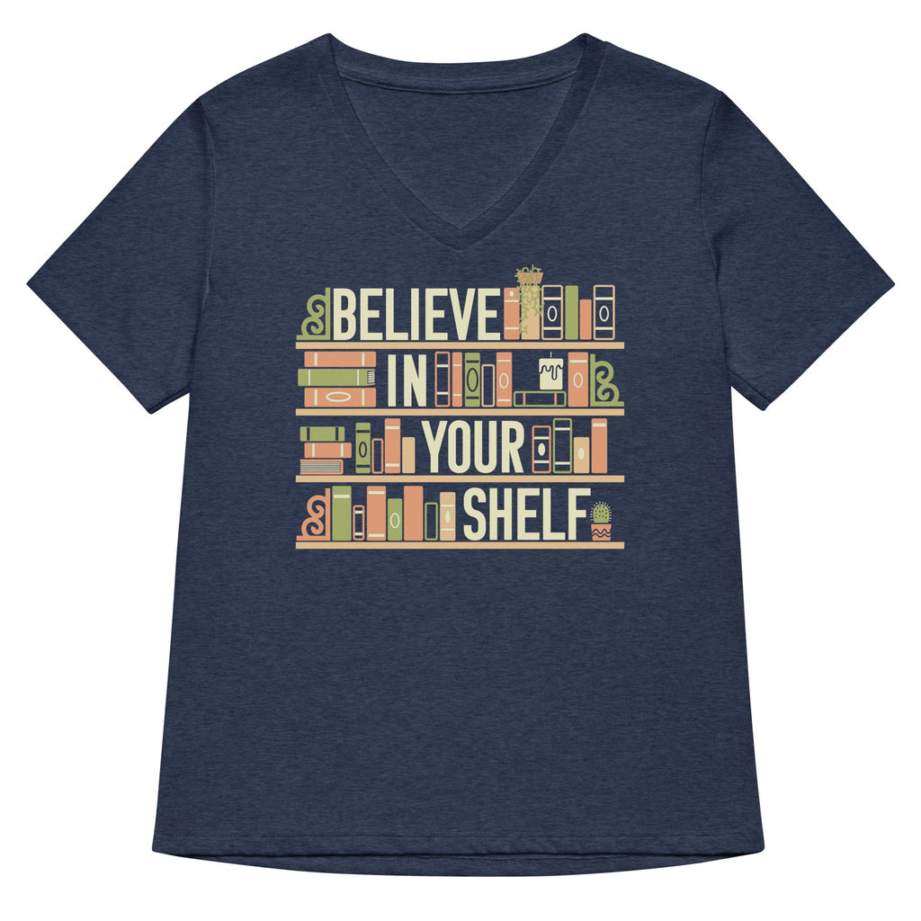 Believe In Your Shelf Women's V-Neck Tee product image 2