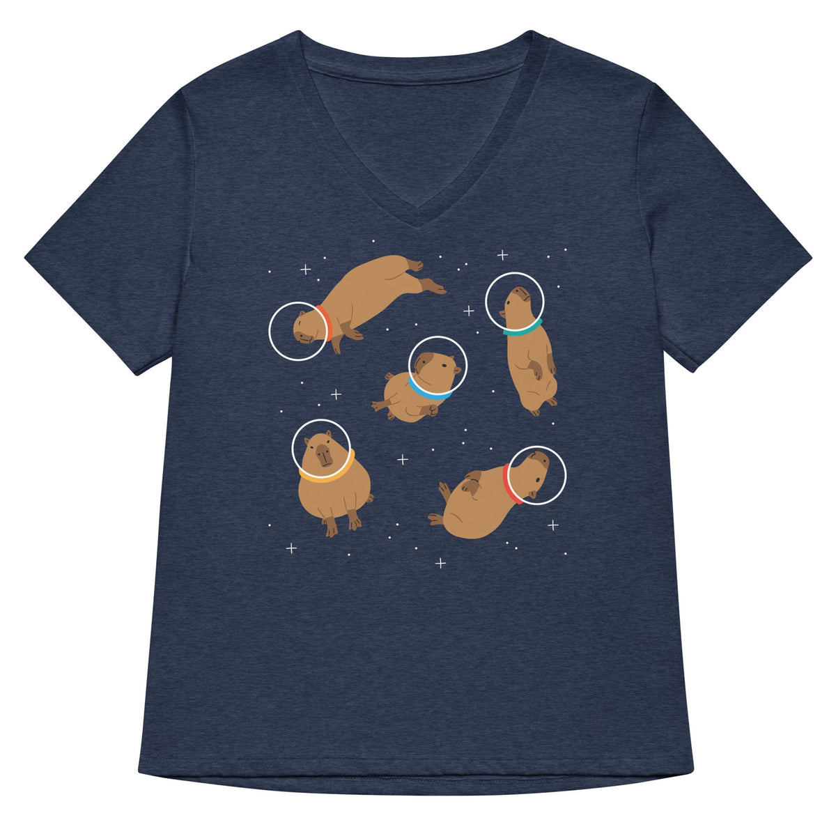 Capybaras In Space Women's V-Neck Tee product image 2