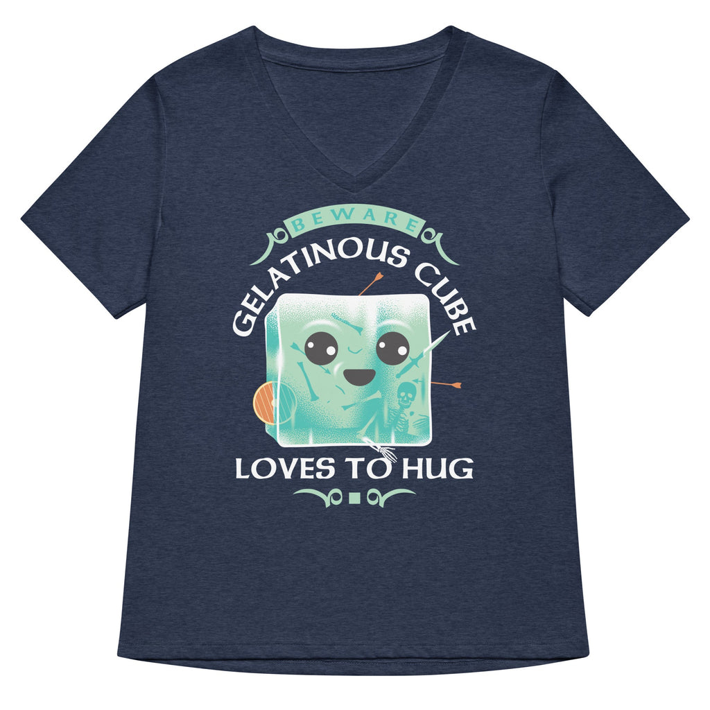 Gelatinous Cube Loves To Hug Women's V-Neck Tee product image 2