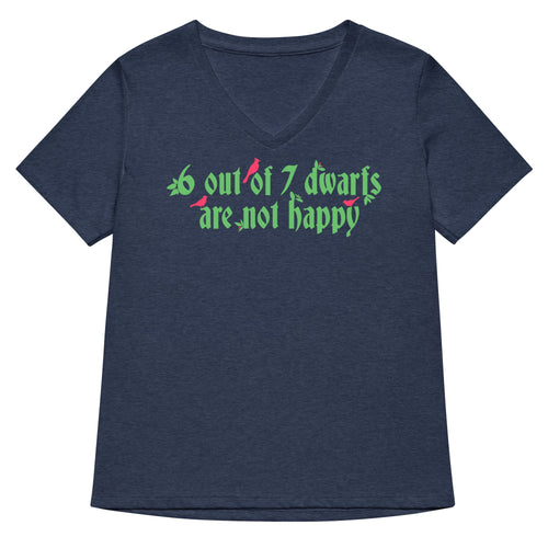 6 Out Of 7 Dwarfs Women's V-Neck Tee product image 2