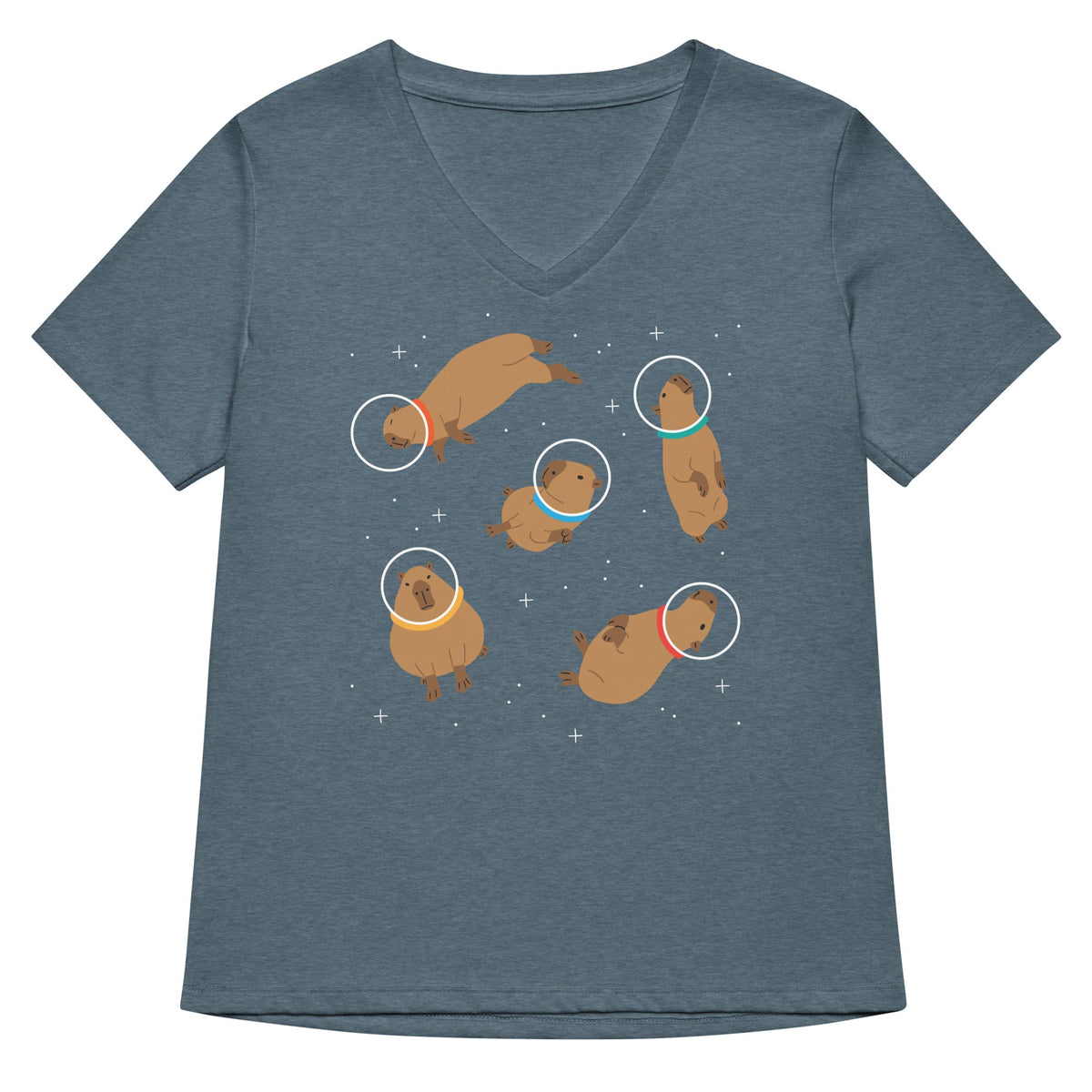 Capybaras In Space Women's V-Neck Tee product image 4