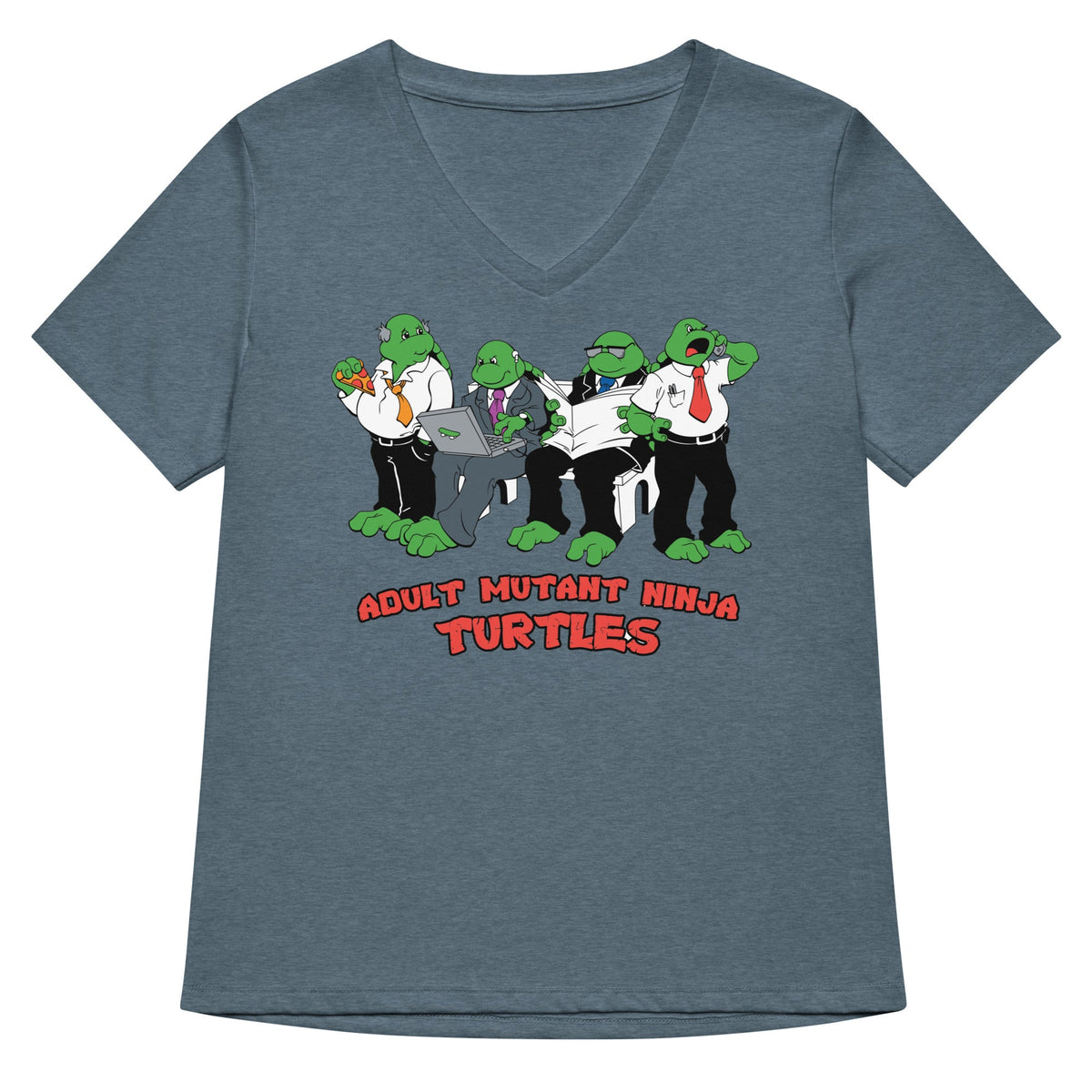 Adult Mutant Ninja Turtles Women's V-Neck Tee product image 2