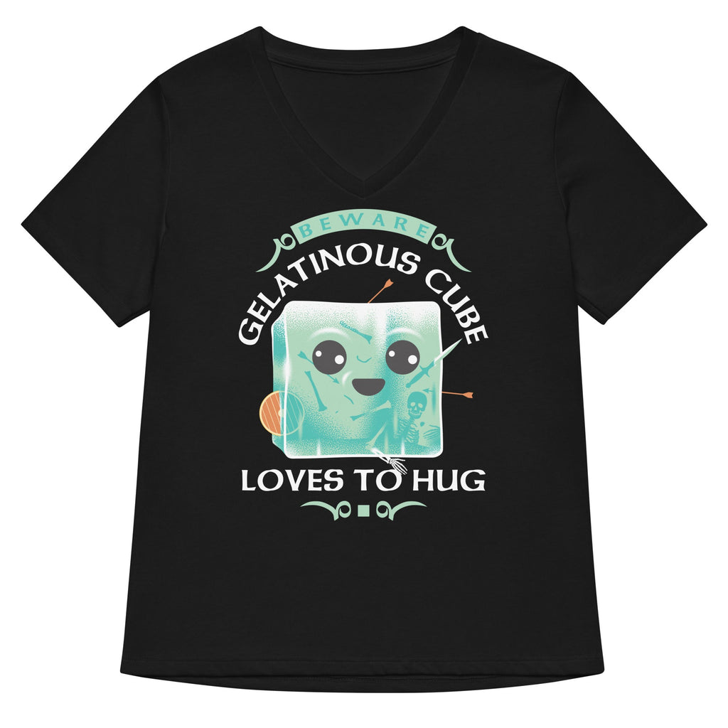 Gelatinous Cube Loves To Hug Women's V-Neck Tee product image 1