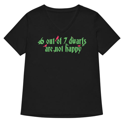 6 Out Of 7 Dwarfs Women's V-Neck Tee product image 1