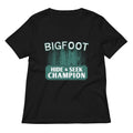 Bigfoot Hide And Seek Champion Women's V-Neck Tee product image 1