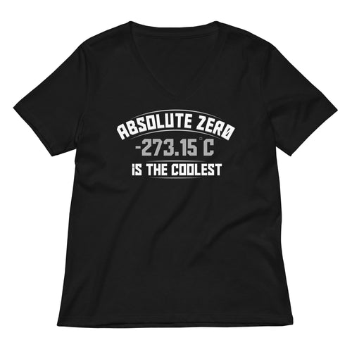 Absolute Zero Is The Coolest Women's V-Neck Tee product image 1