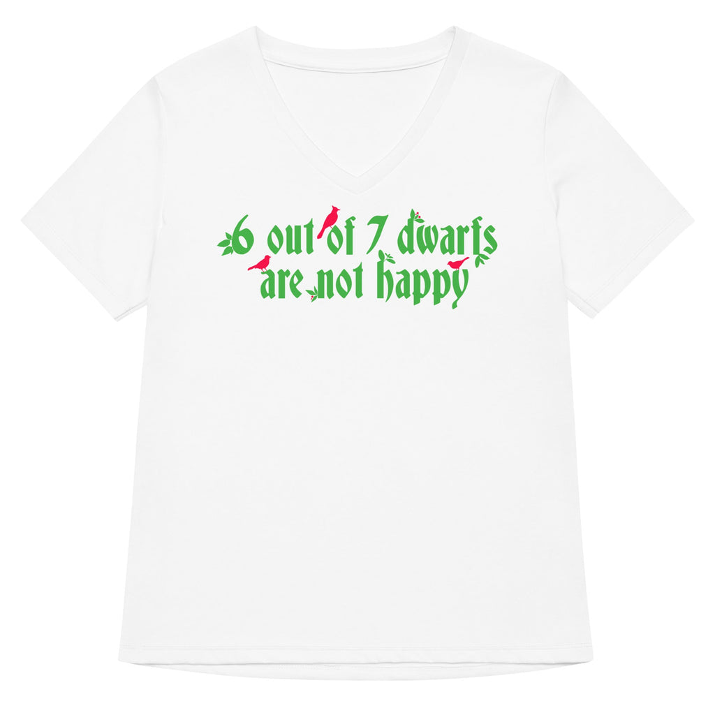 6 Out Of 7 Dwarfs Women's V-Neck Tee product image 4