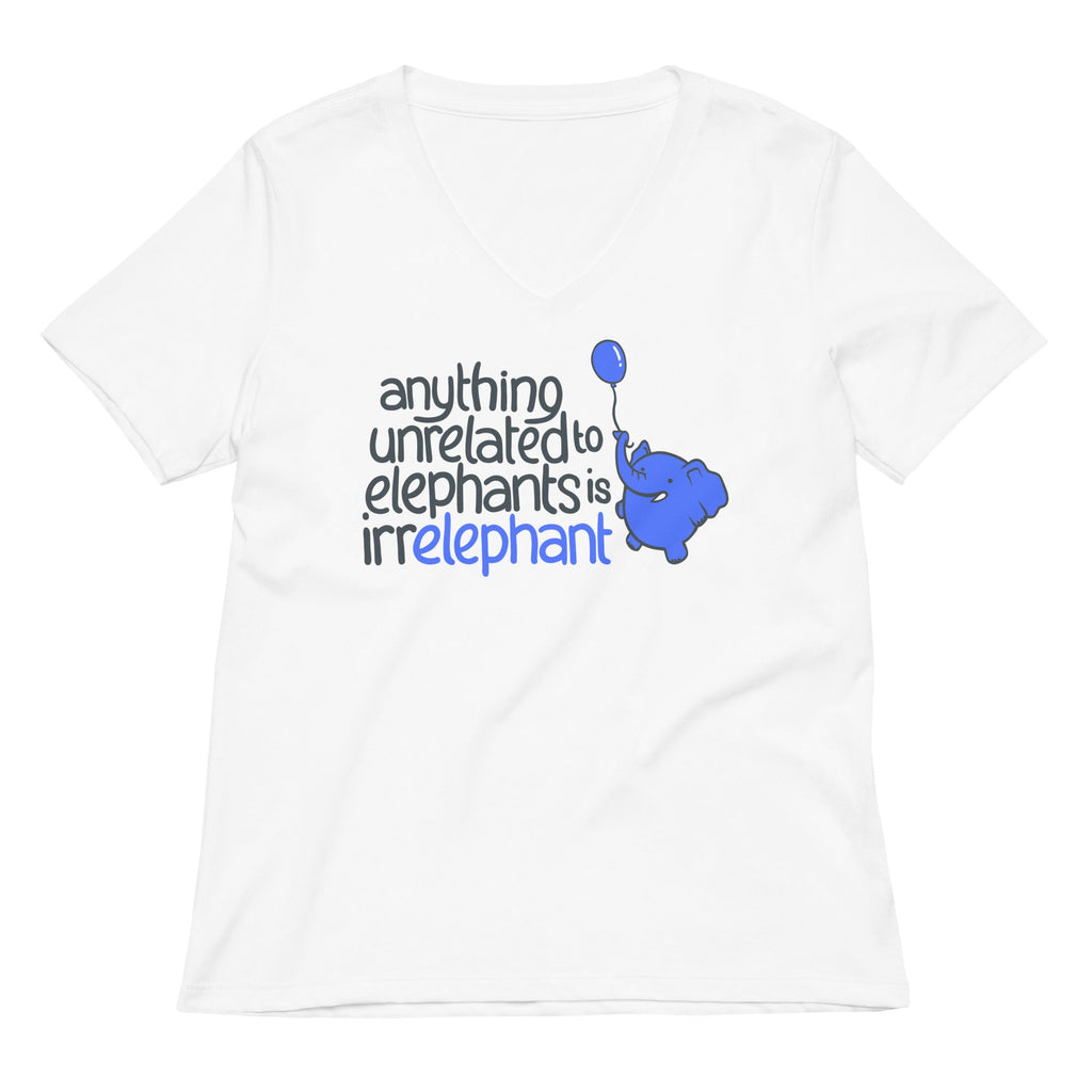 Anything Unrelated Elephants Women's V-Neck Tee product image 2