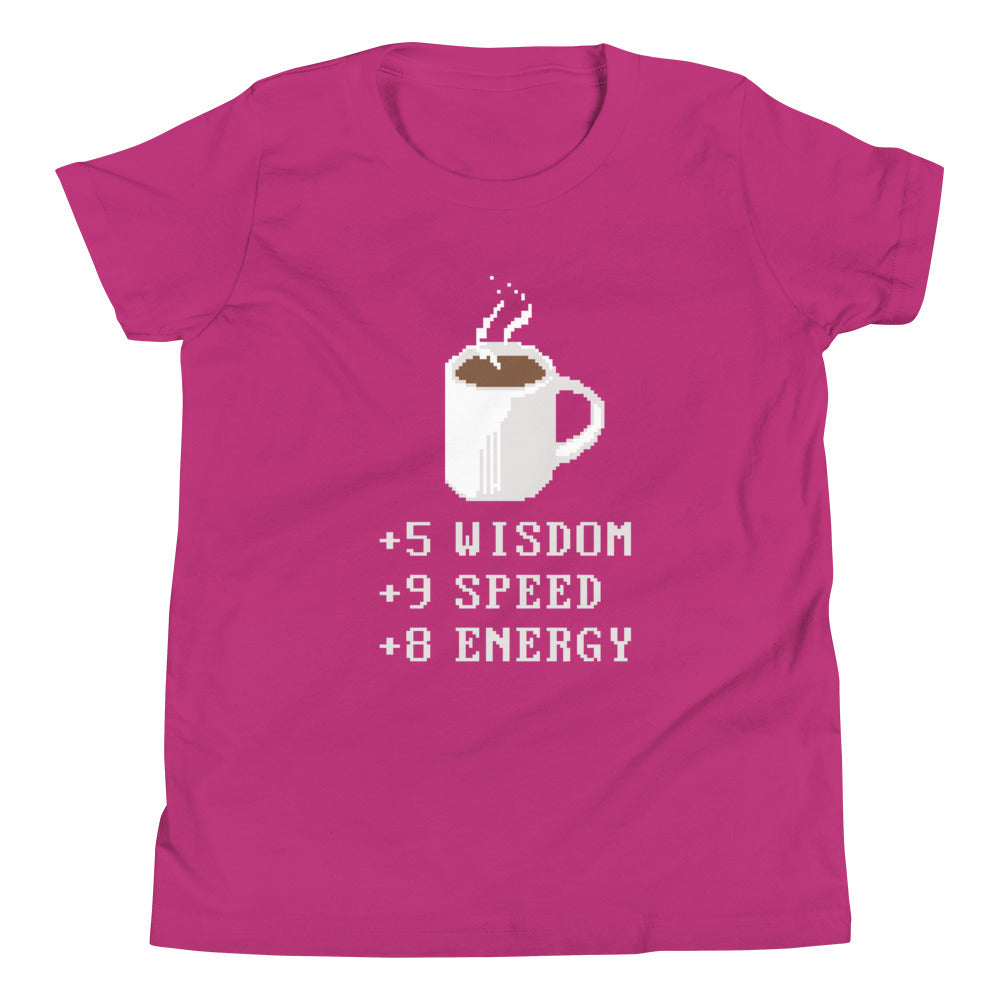 Coffee Plus To Stats Kid's Youth Tee product image 7