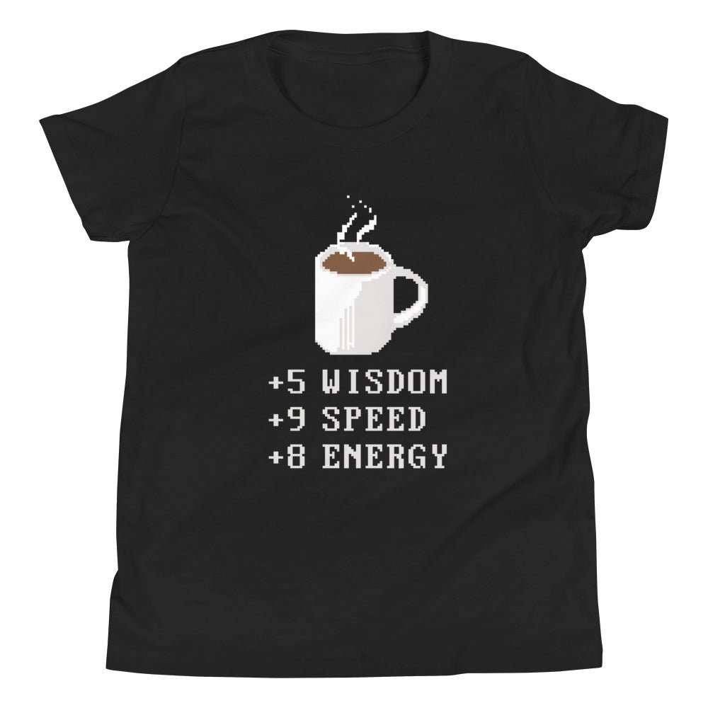 Coffee Plus To Stats Kid's Youth Tee product image 1