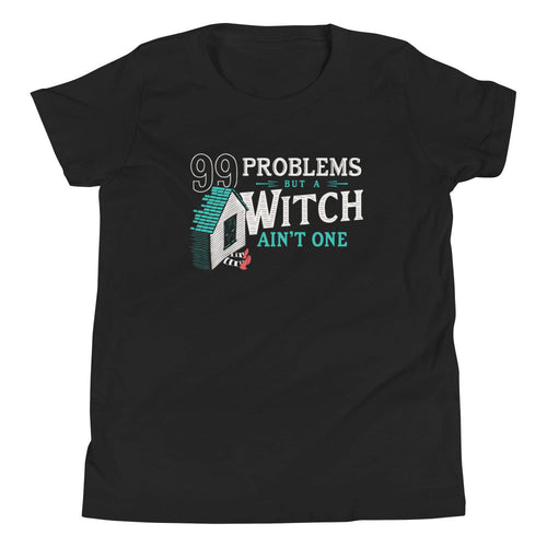 99 Problems But A Witch Ain't One Kid's Youth Tee product image 2