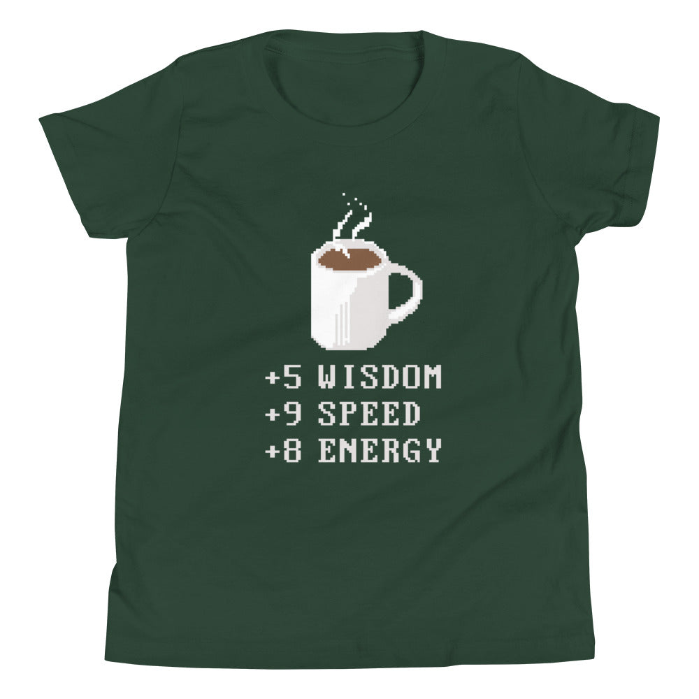 Coffee Plus To Stats Kid's Youth Tee product image 4