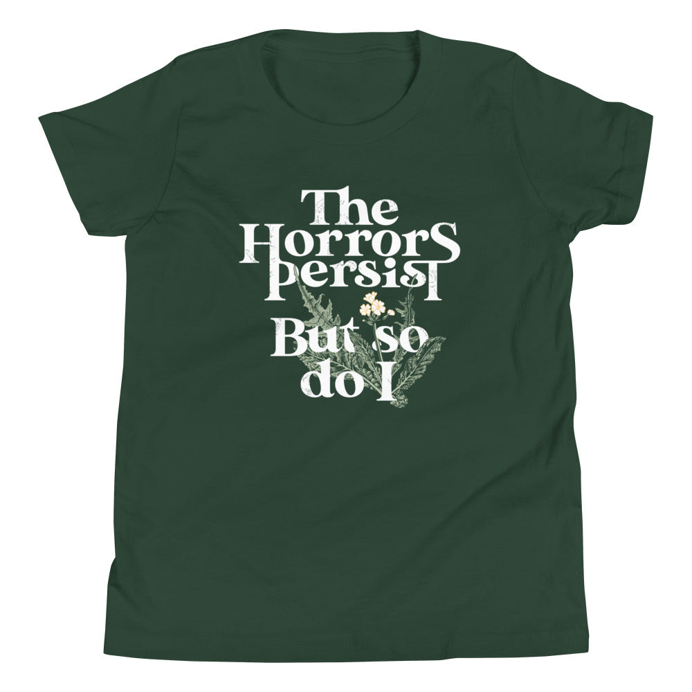 The Horrors Persist But So Do I Kid's Youth Tee product image 4