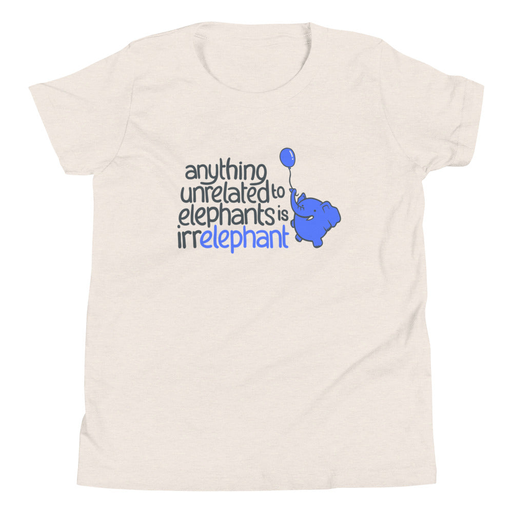 Anything Unrelated Elephants Kid's Youth Tee product image 2