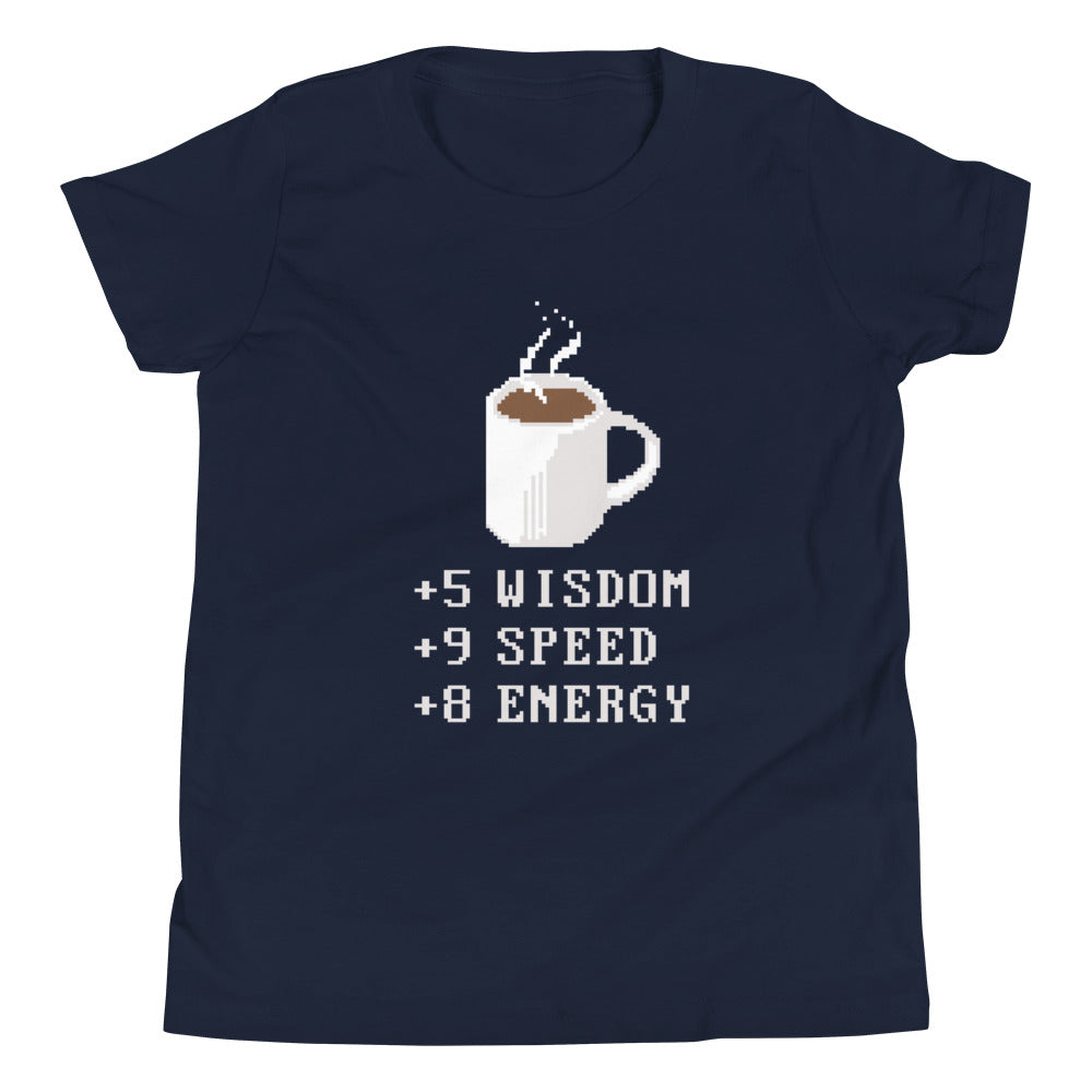 Coffee Plus To Stats Kid's Youth Tee product image 2