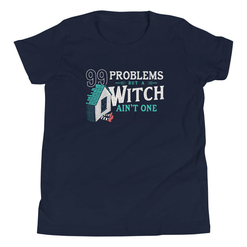99 Problems But A Witch Ain't One Kid's Youth Tee product image 1